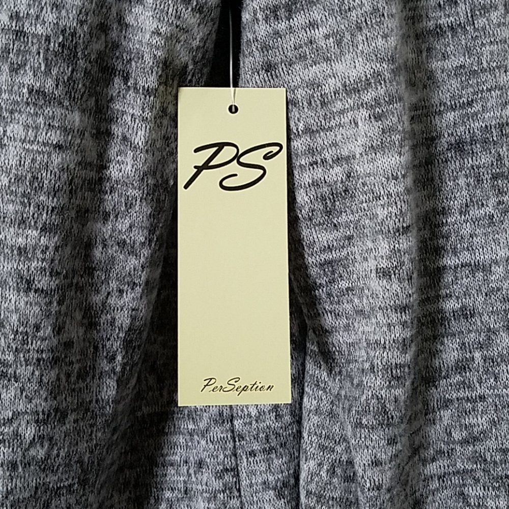 Perception gray space dye cowl neck pullover sweatshirt - Picture 3 of 7
